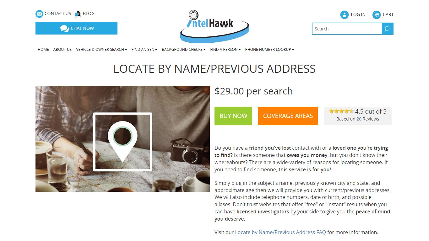 Locate by Address or Name | IntelHawkPI